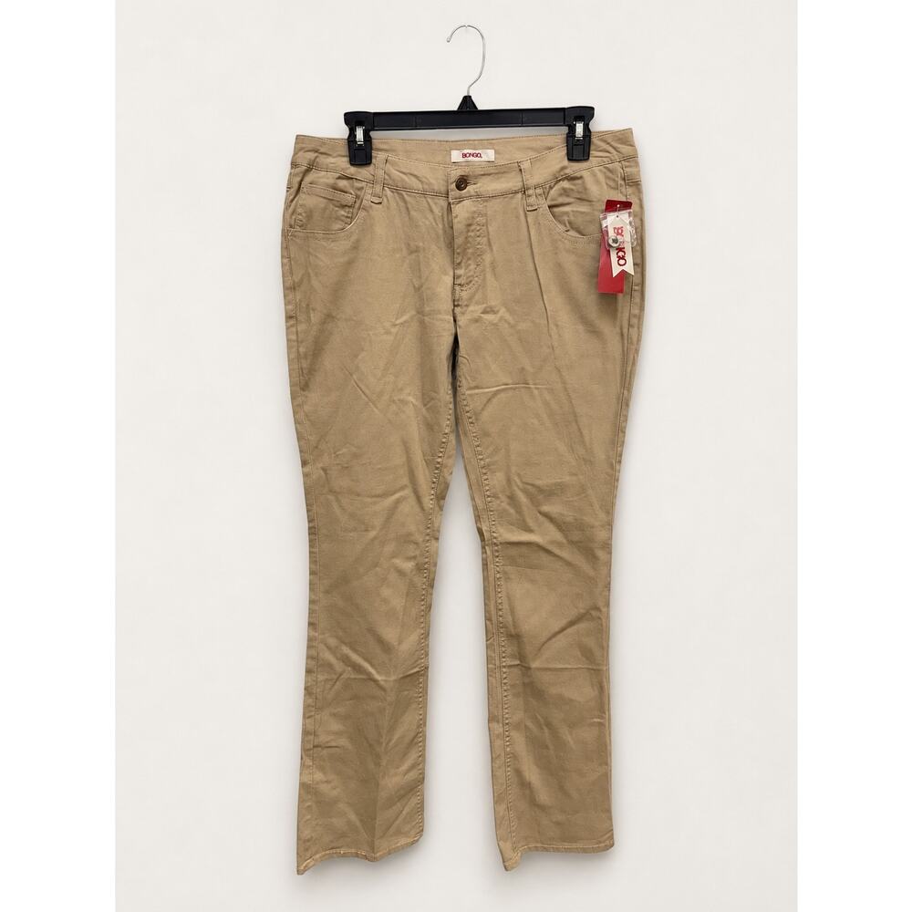 Vintage Y2K Bongo Khaki Twill Pants Juniors Size 13 NWT Low Rise Bootcut